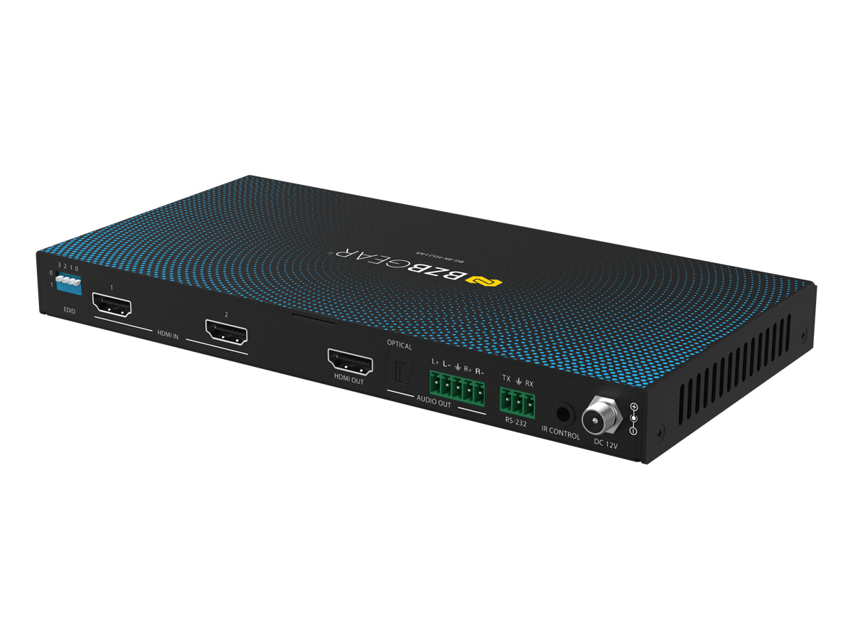 BZBGEAR BG-8K-HS21AR 2x1 8K UHD HDMI 2.1 Switcher with Digial/Analog Audio De-Embedding/EDID/RS-232 (8K60/4K120Hz 4:4:4 VRR/ALLM Support) - Image 8