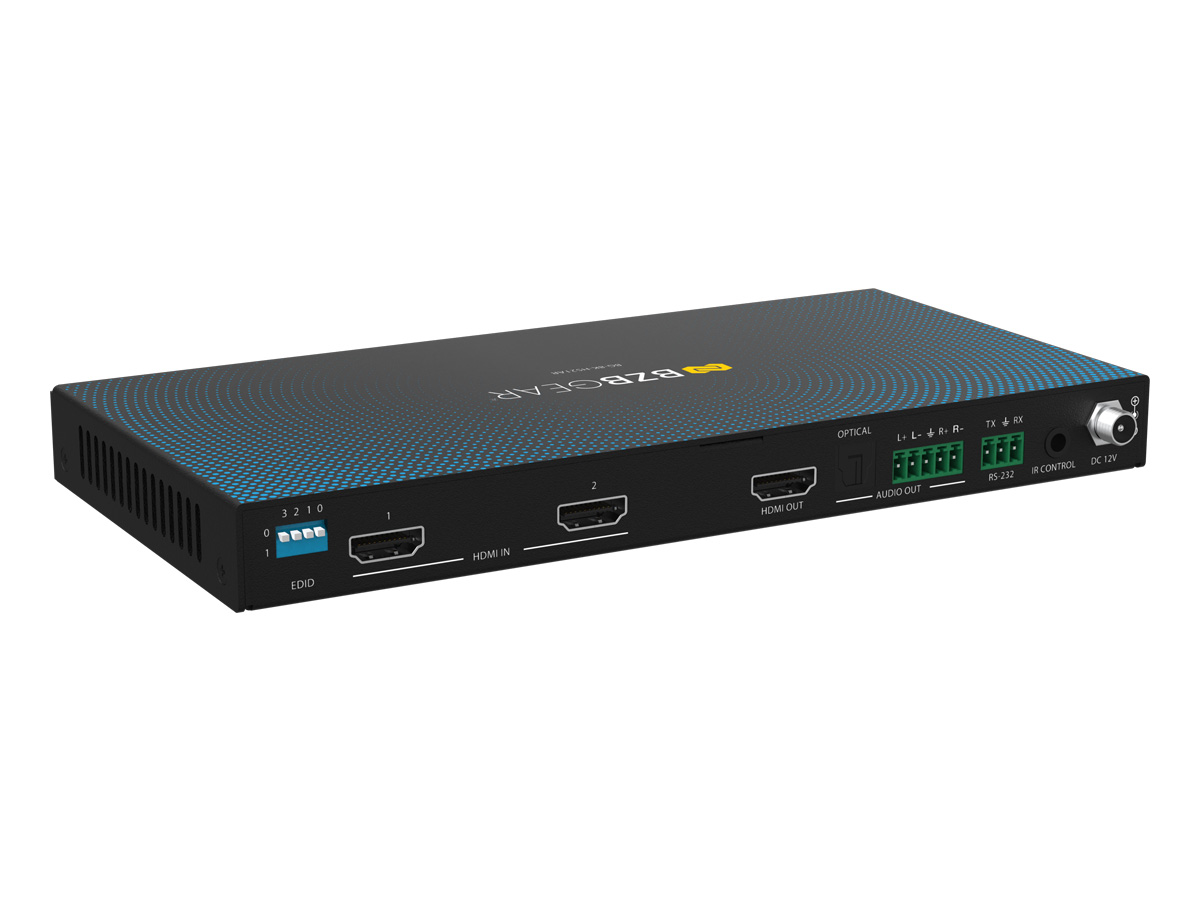 BZBGEAR BG-8K-HS21AR 2x1 8K UHD HDMI 2.1 Switcher with Digial/Analog Audio De-Embedding/EDID/RS-232 (8K60/4K120Hz 4:4:4 VRR/ALLM Support) - Image 9