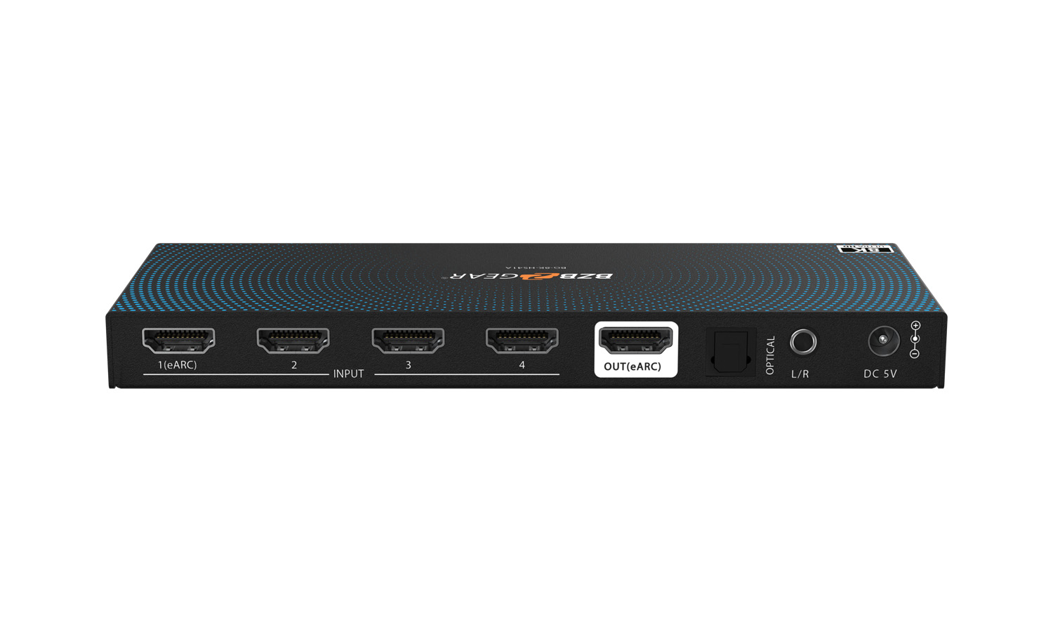 BZBGEAR BG-8K-HS41A 4x1 8K UHD HDMI 2.1 Switcher with Audio De-Embedding (8K60/4K120Hz 4:4:4 VRR/FVA/ALLM Support) - Image 3