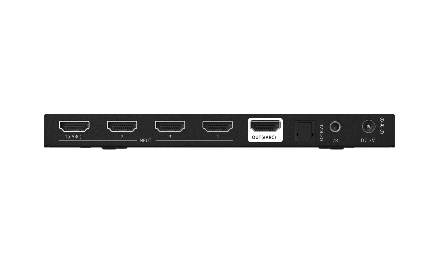 BZBGEAR BG-8K-HS41A 4x1 8K UHD HDMI 2.1 Switcher with Audio De-Embedding (8K60/4K120Hz 4:4:4 VRR/FVA/ALLM Support) - Image 4