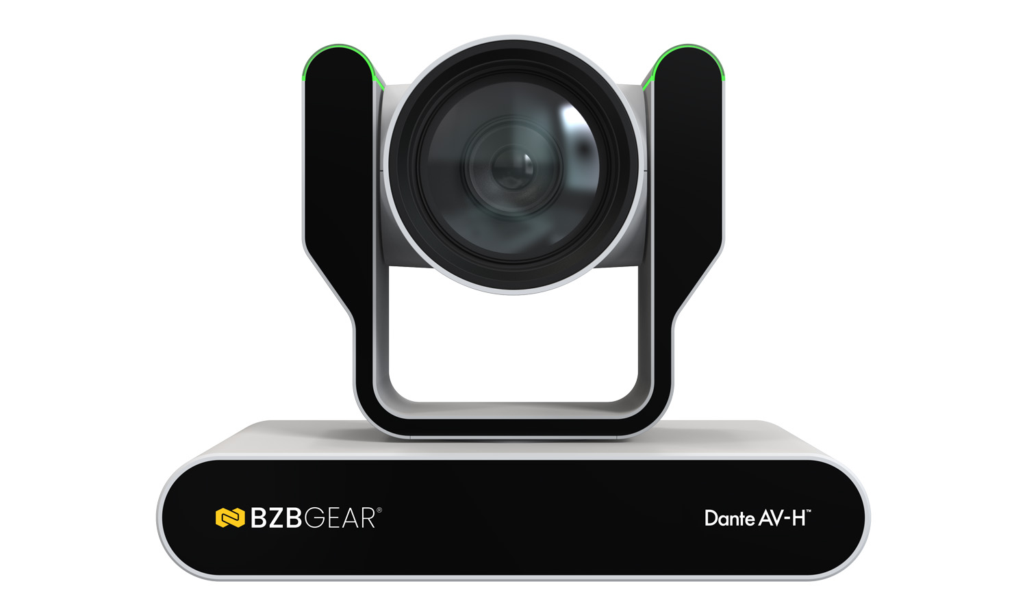 BZBGEAR BG-ADAMO-JRDA12X-W 12X 1080P FHD Auto Tracking HDMI/3G-SDI/USB 2.0/USB 3.0 Dante AV-H Live Streaming PTZ Camera with Tally Lights (White)