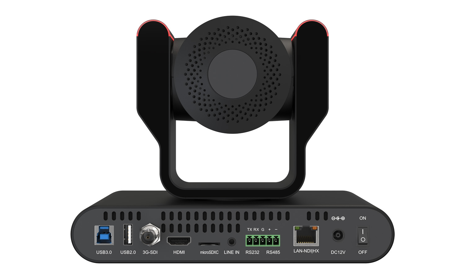 BZBGEAR BG-ADAMO-JRND12X-B 12X 1080P FHD Auto Tracking HDMI/3G-SDI/USB 2.0/USB 3.0/NDI|HX Live Streaming PTZ Camera with Tally Lights (Black) - Image 3