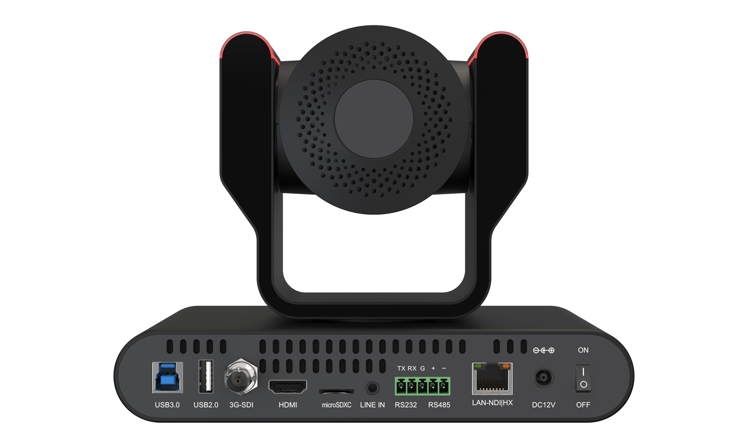 BZBGEAR BG-ADAMO-JRND20X-B 20X 1080P FHD Auto Tracking HDMI/3G-SDI/USB 2.0/USB 3.0/NDI|HX Live Streaming PTZ Camera with Tally Lights (Black) - Image 3