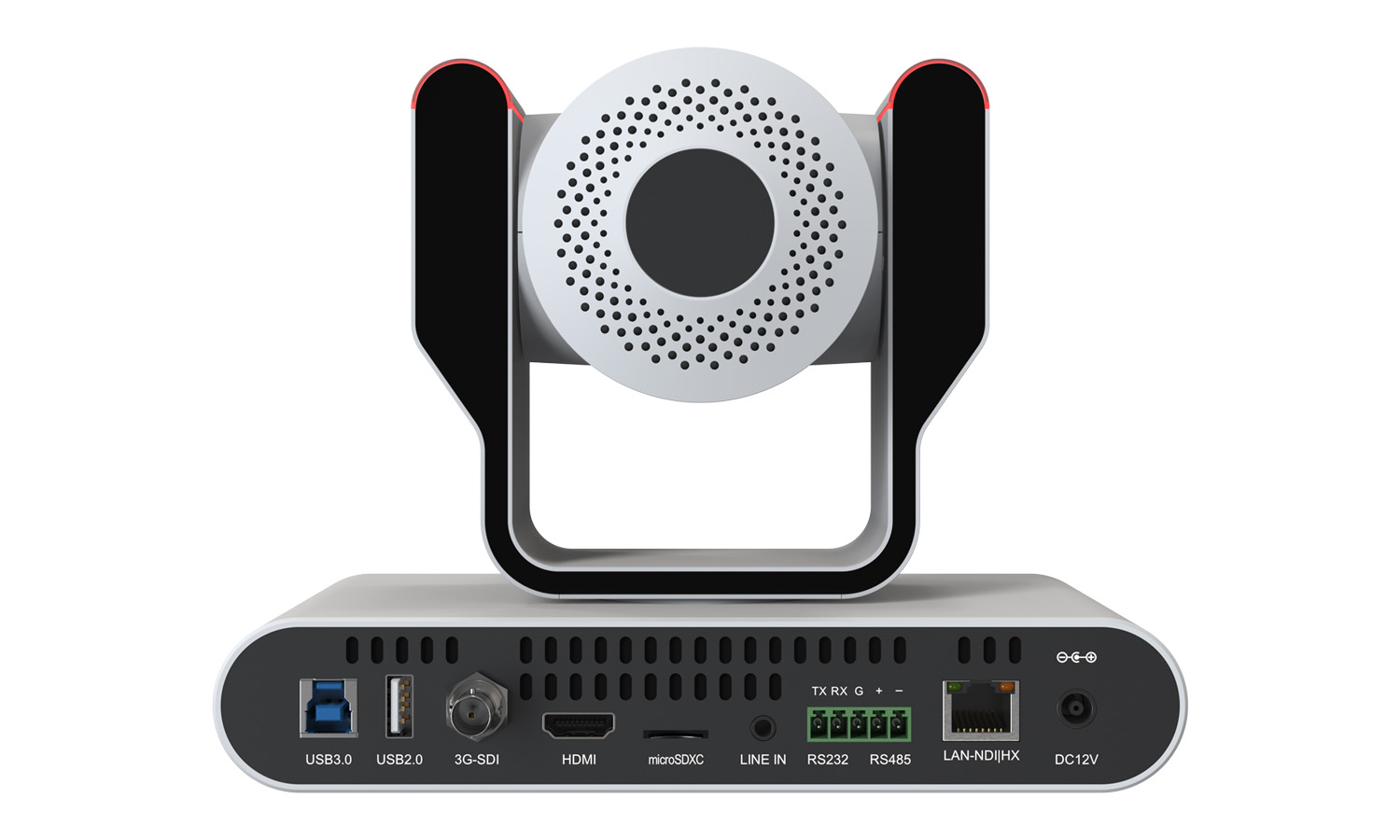 BZBGEAR BG-ADAMO-JRND20X-W 20X 1080P FHD Auto Tracking HDMI/3G-SDI/USB 2.0/USB 3.0/NDI|HX Live Streaming PTZ Camera with Tally Lights (White) - Image 3