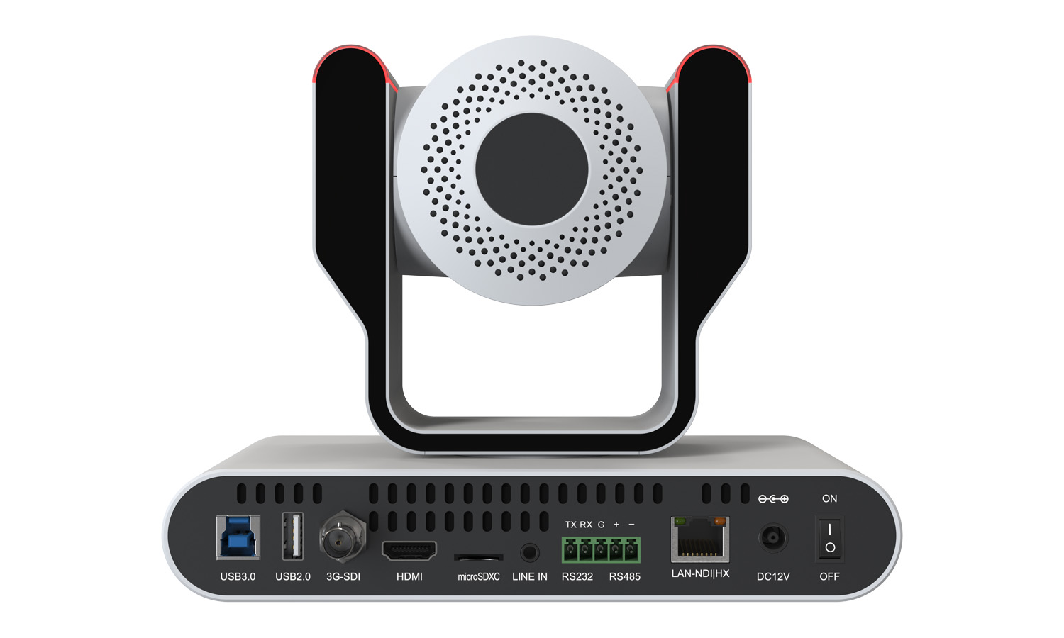 BZBGEAR BG-ADAMO-JRND30X-W 30X 1080P FHD Auto Tracking HDMI/3G-SDI/USB 2.0/USB 3.0/NDI|HX Live Streaming PTZ Camera with Tally Lights (White) - Image 3