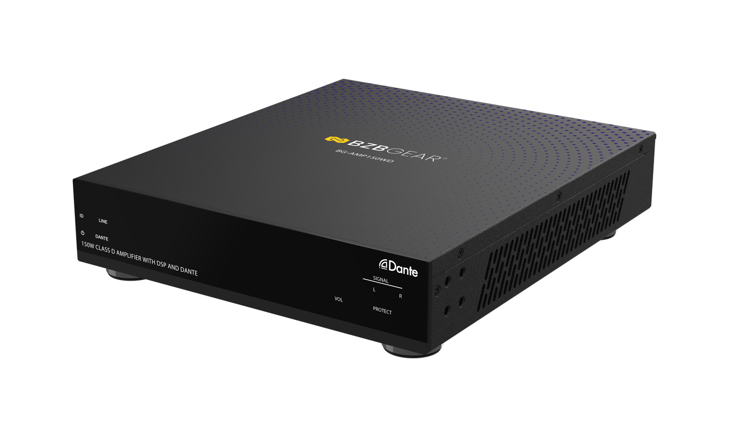 BZBGEAR BG-AMP150WD 2-Channel 150W Compact Class D DSP & Amplifier with Digital/Analog Audio and 2x2 Dante In/Out - Image 8