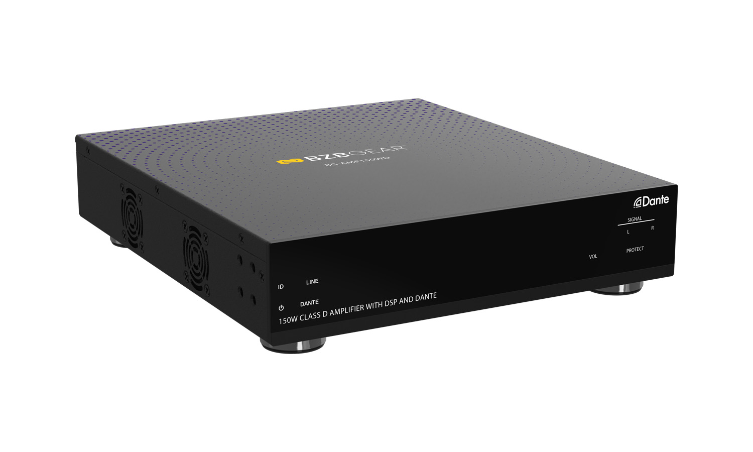 BZBGEAR BG-AMP150WD 2-Channel 150W Compact Class D DSP & Amplifier with Digital/Analog Audio and 2x2 Dante In/Out - Image 10