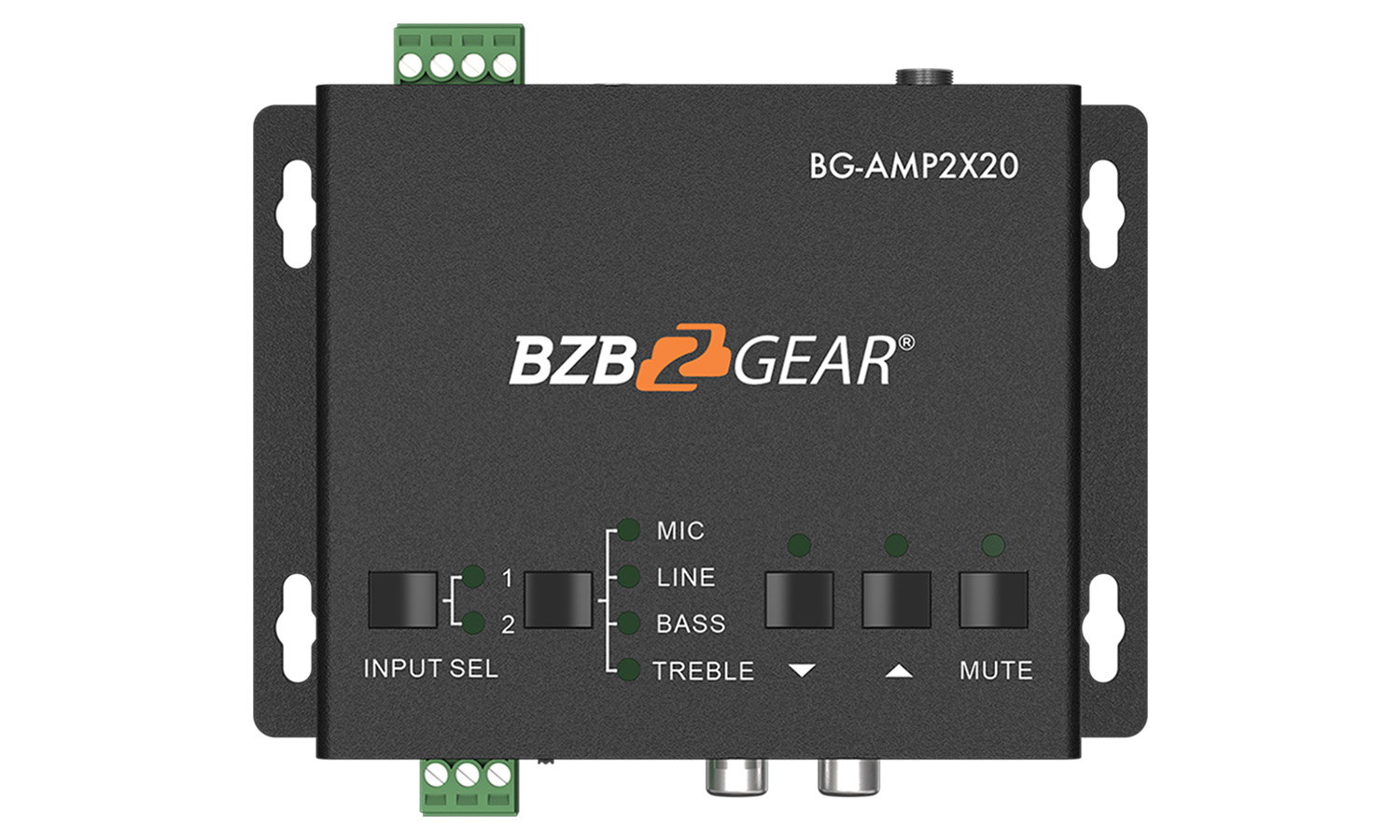 BZBGEAR BG-AMP2X20 2-Channel 40W 4/8 Ohms Stereo/Mono Audio Amplifier - Image 4