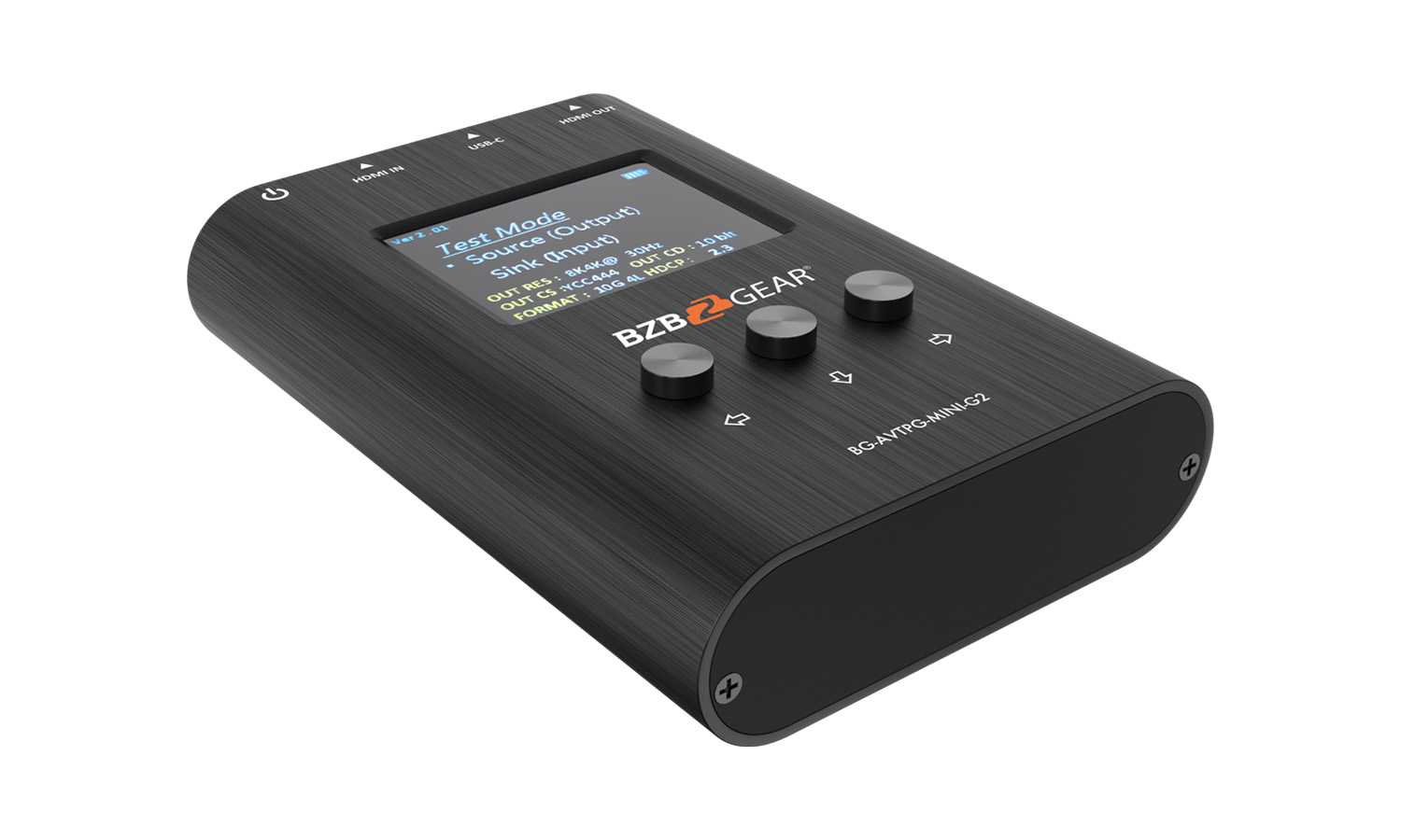 BZBGEAR BG-AVTPG-MINI-G2 8K/4K/1080P HDMI 2.1 48Gpbs Portable Signal Test Generator and Analyzer - Image 2