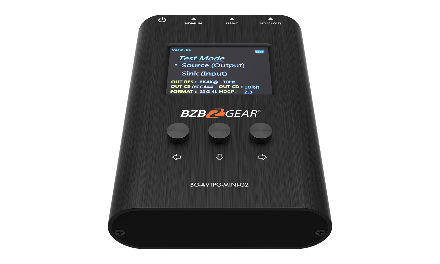 BZBGEAR BG-AVTPG-MINI-G2 8K/4K/1080P HDMI 2.1 48Gpbs Portable Signal Test Generator and Analyzer - Image 7