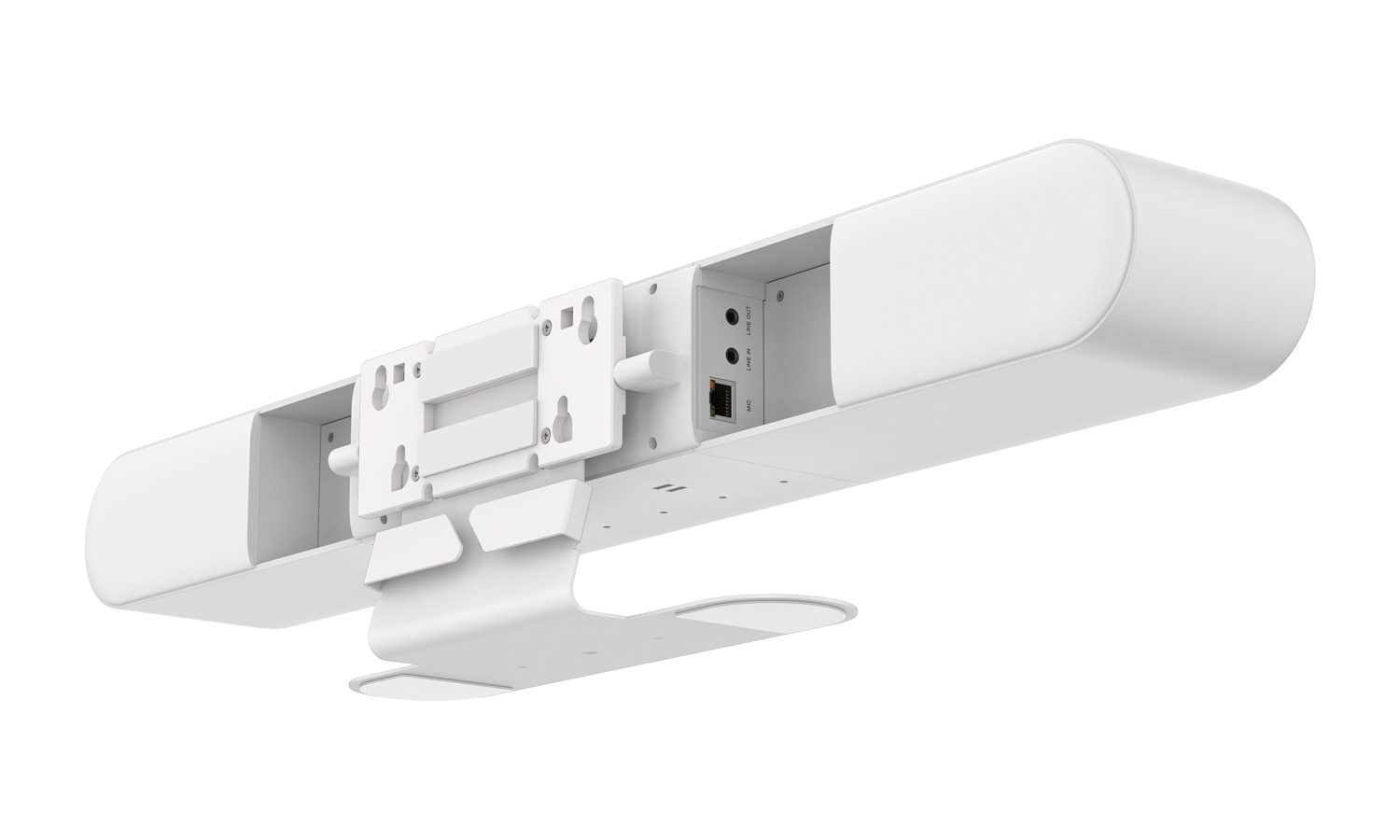 BZBGEAR BG-CYCLOPS-4K-W Intelligent 4K UHD All-In-One Auto Tracking Video Bar with HDMI/USB-C and 20W Speakers/6-MEMS Microphones (White) - Image 4