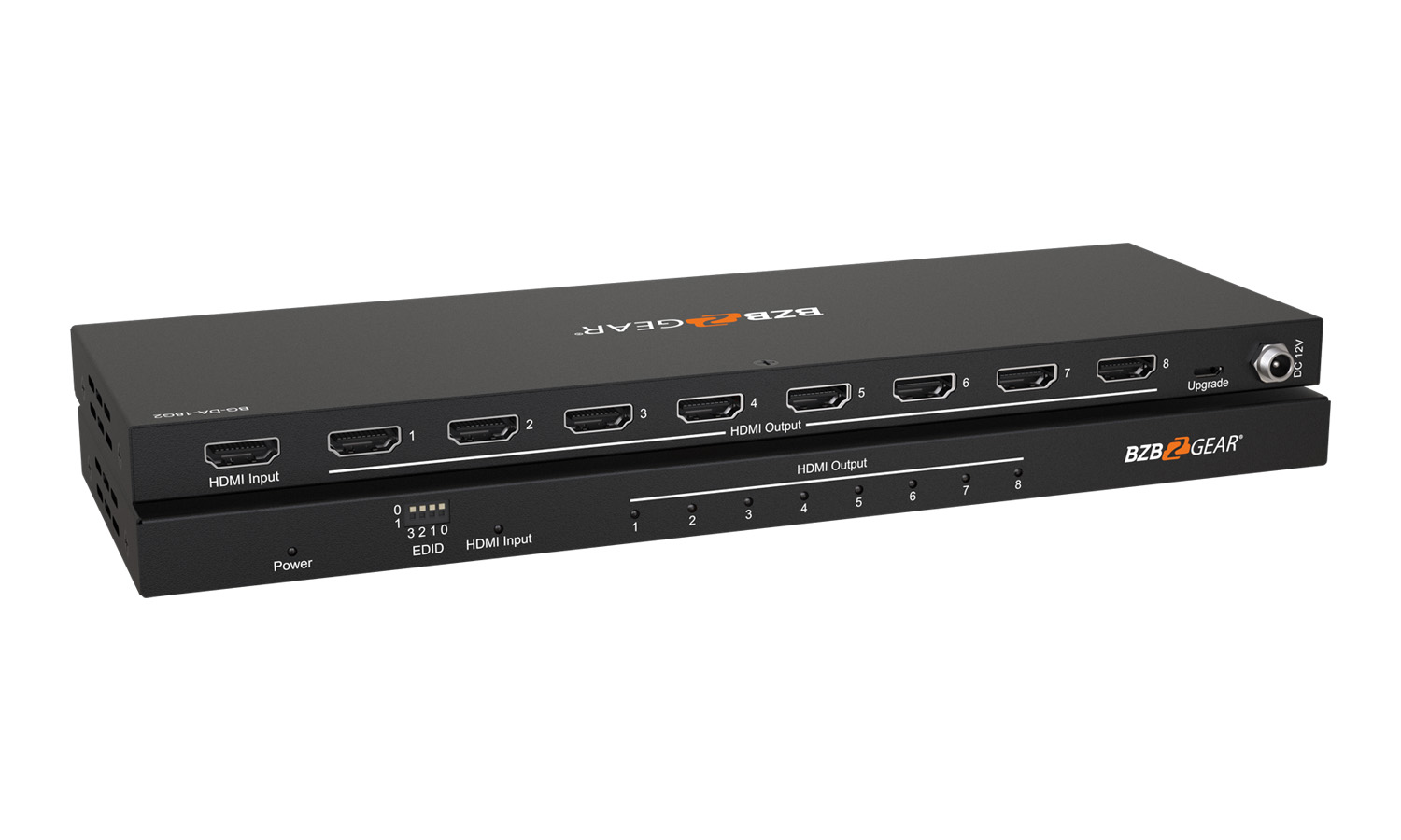 BZBGEAR BG-DA-18G2 1x8 4K UHD Ultra Slim HDMI Splitter with EDID Management - Image 7