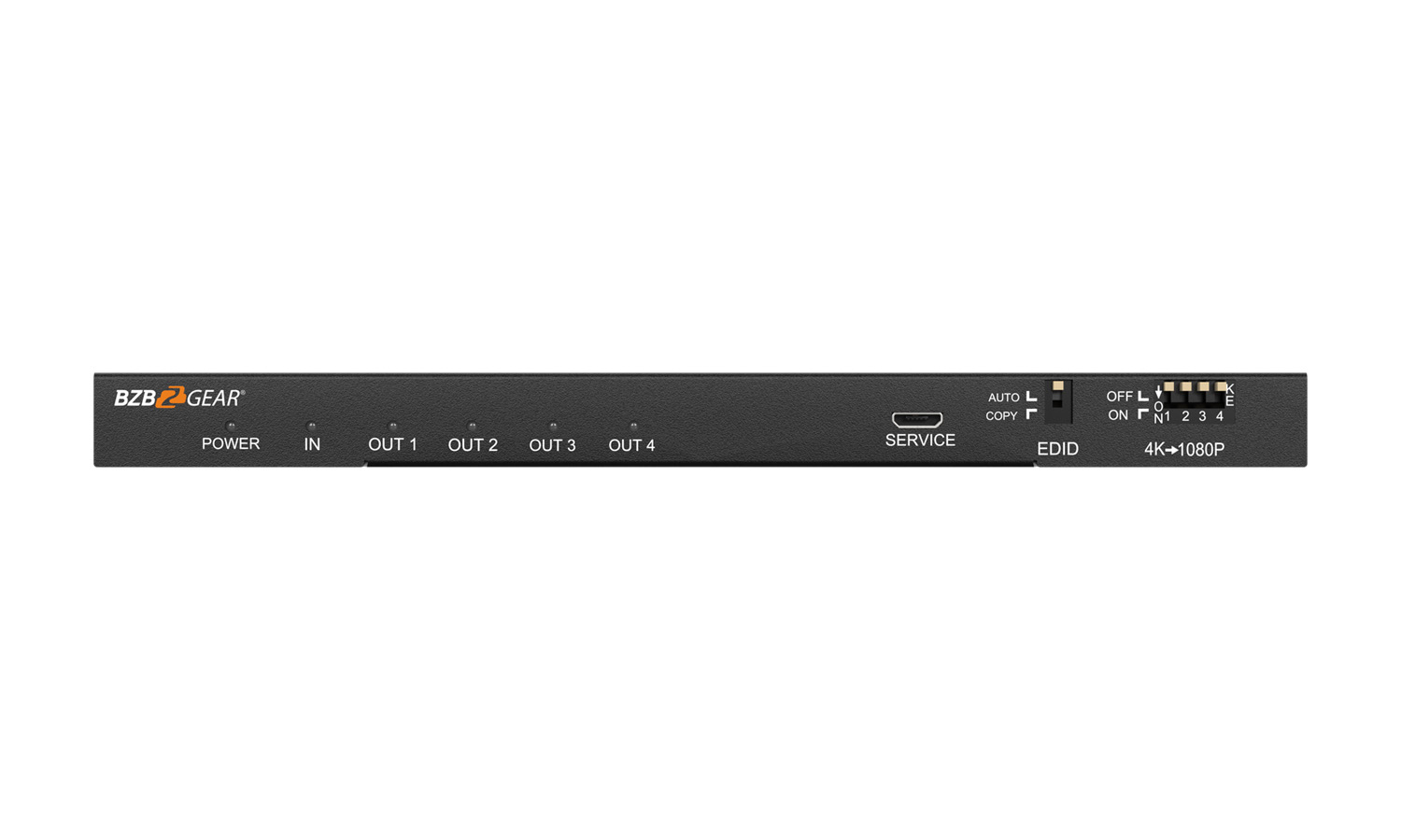 BZBGEAR BG-DA-1X4AS 1x4 4K UHD HDMI Splitter with Downscaler with Digital and Analog Audio Output - Image 3