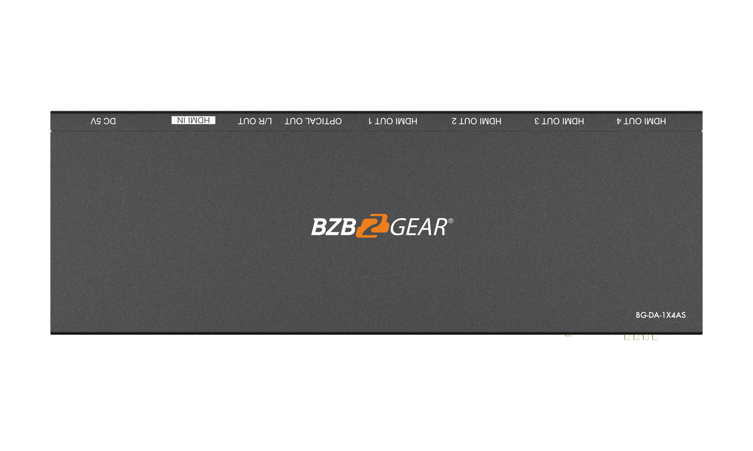 BZBGEAR BG-DA-1X4AS 1x4 4K UHD HDMI Splitter with Downscaler with Digital and Analog Audio Output - Image 5