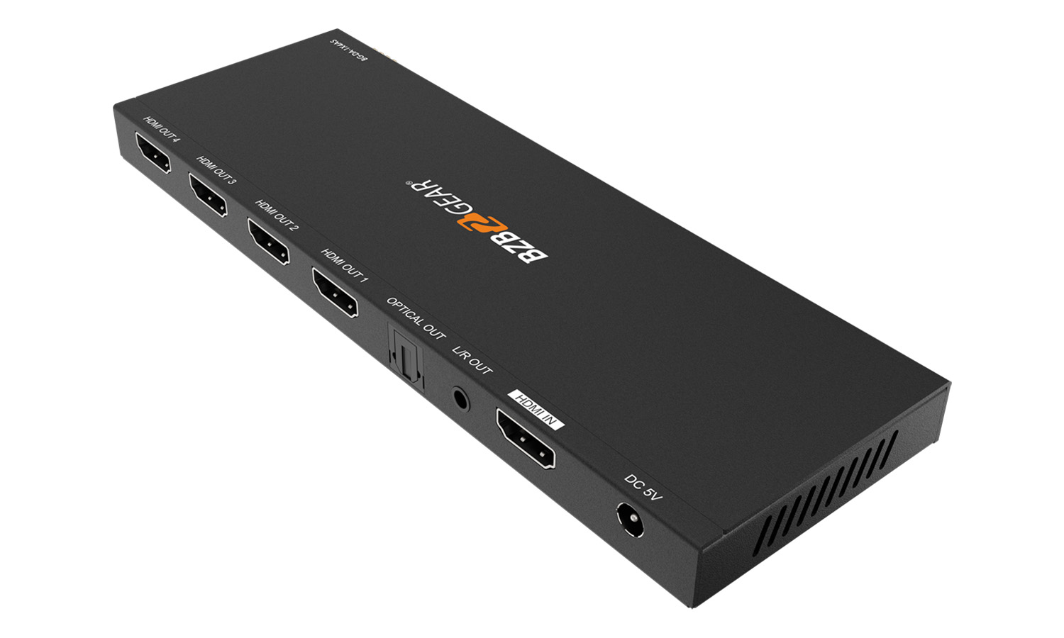 BZBGEAR BG-DA-1X4AS 1x4 4K UHD HDMI Splitter with Downscaler with Digital and Analog Audio Output - Image 6