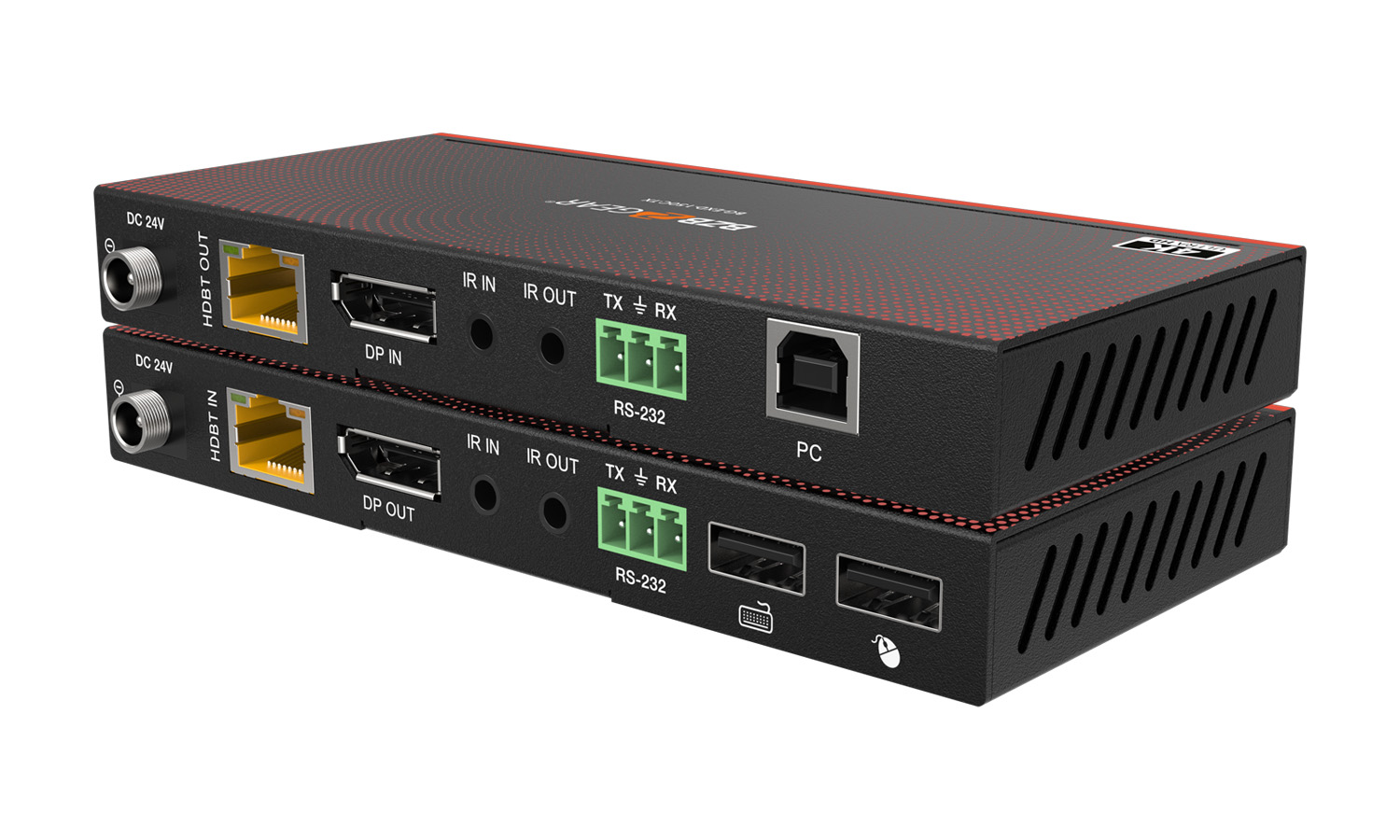 BZBGEAR BG-EXD-150C 4K UHD DisplayPort 1.2a KVM Extender Kit Over HDBaseT with USB/IR/RS-232 up to 492ft - Image 3