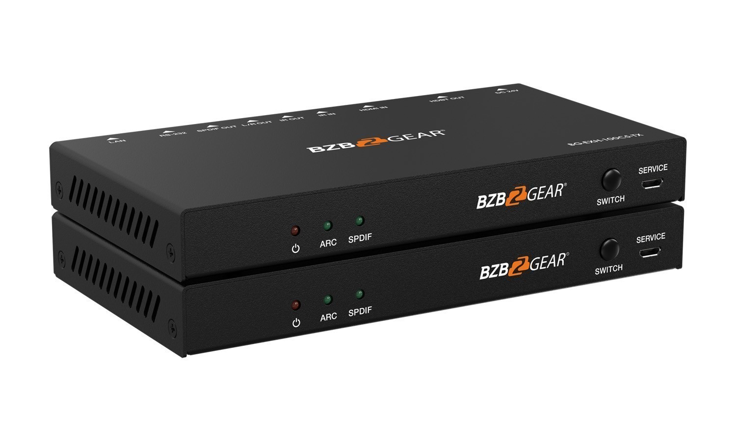 BZBGEAR BG-EXH-100C5 4K UHD HDMI HDBaseT Extender with IR/ARC/PoC/RS-232/Ethernet and Audio Embedding/De-embedding up to 330ft - Image 2