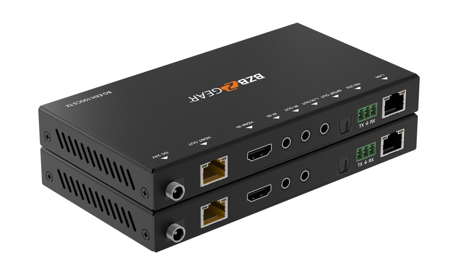BZBGEAR BG-EXH-100C5 4K UHD HDMI HDBaseT Extender with IR/ARC/PoC/RS-232/Ethernet and Audio Embedding/De-embedding up to 330ft - Image 4