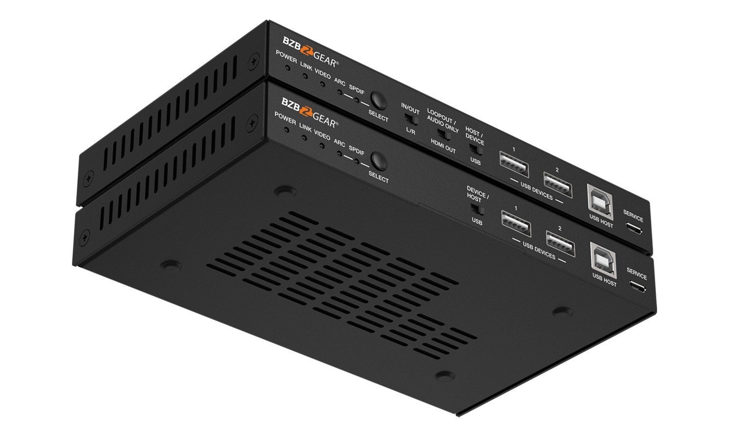 BZBGEAR BG-EXH-100C6 4K UHD HDMI/HDBaseT 3.0 Extender with IR/eARC/ARC/PoC/RS-232/Ethernet/USB 2.0 and Audio Embedding/De-embedding up to 330ft - Image 6