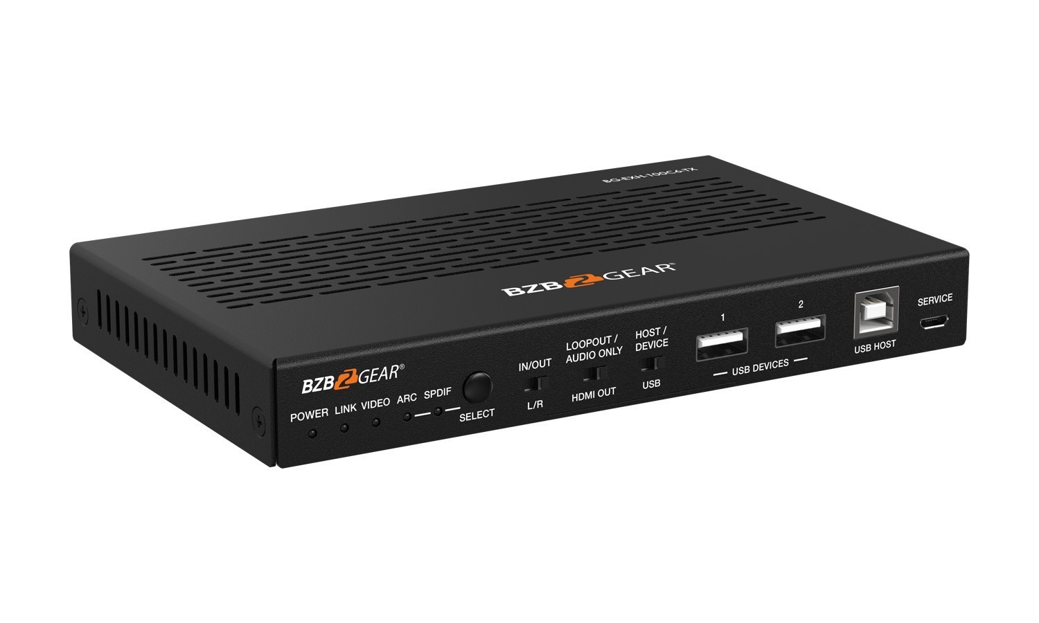 BZBGEAR BG-EXH-100C6 4K UHD HDMI/HDBaseT 3.0 Extender with IR/eARC/ARC/PoC/RS-232/Ethernet/USB 2.0 and Audio Embedding/De-embedding up to 330ft - Image 7