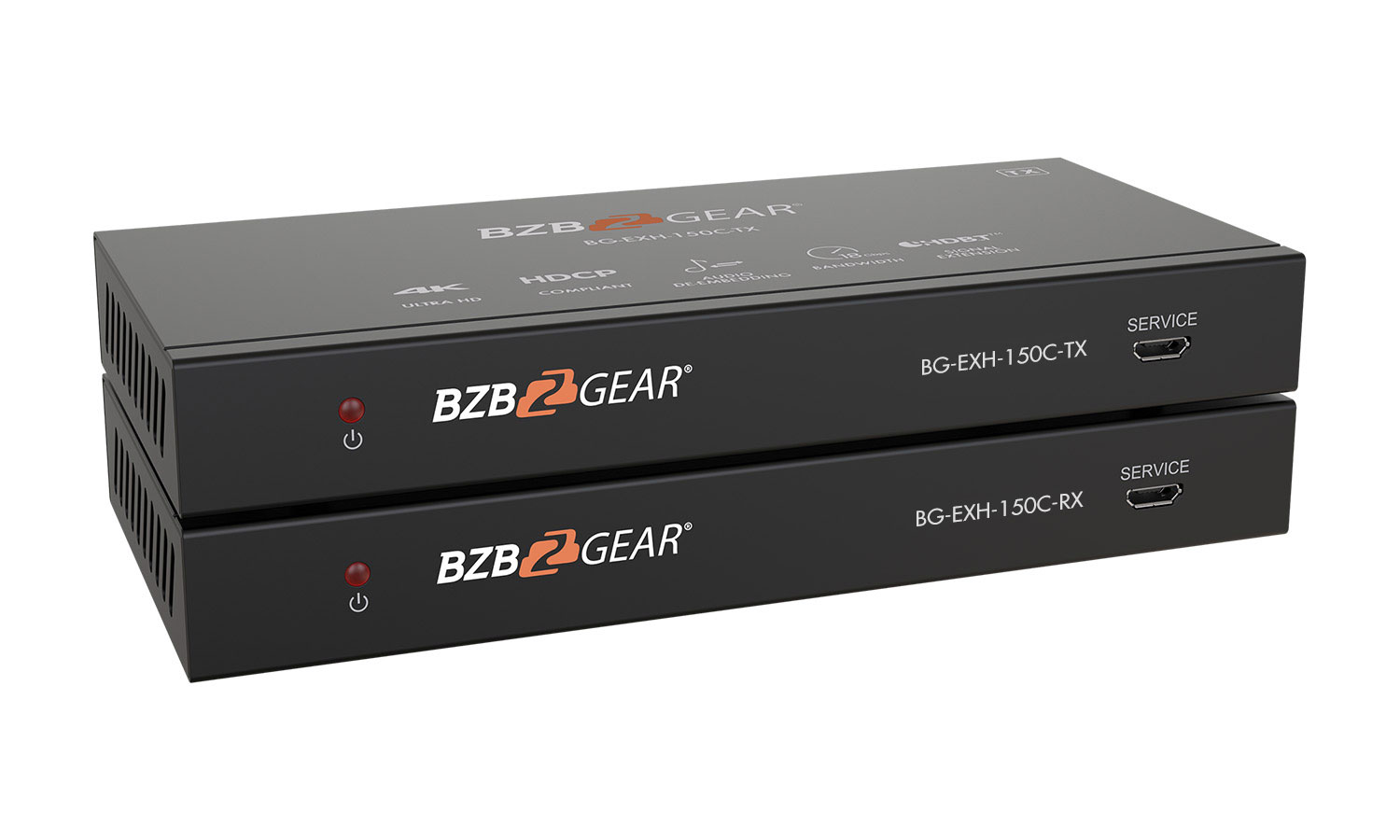 BZBGEAR BG-EXH-150C 4K UHD HDMI HDBaseT Long Range Extender with Bi-directional IR/RS-232/CEC up to 490ft - Image 2
