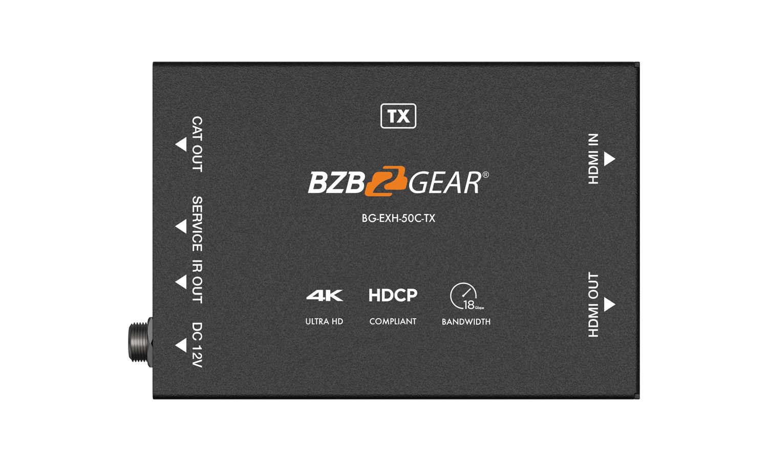 BZBGEAR BG-EXH-50C 4K UHD HDMI Extender Over Cat5e/6/7 with Bi-directional IR/PoC up to 165ft - Image 5