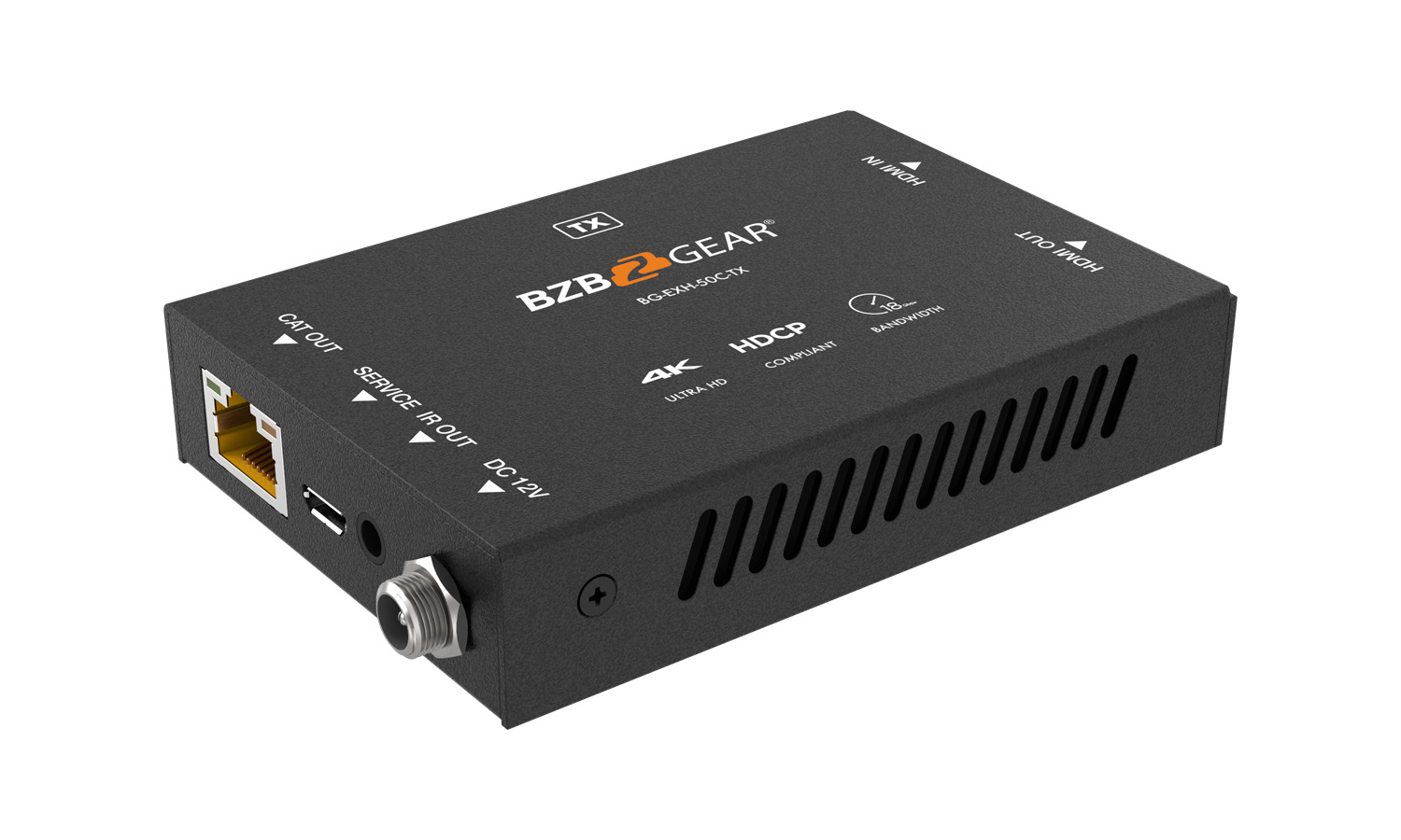 BZBGEAR BG-EXH-50C 4K UHD HDMI Extender Over Cat5e/6/7 with Bi-directional IR/PoC up to 165ft - Image 7