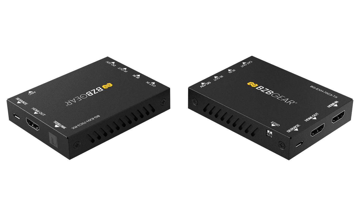 BZBGEAR BG-EXH-70C3 4K UHD HDMI Extender Over Cat5e/6 with Bi-directional IR/PoC/ARC and Audio De-embedding up to 230ft - Image 12