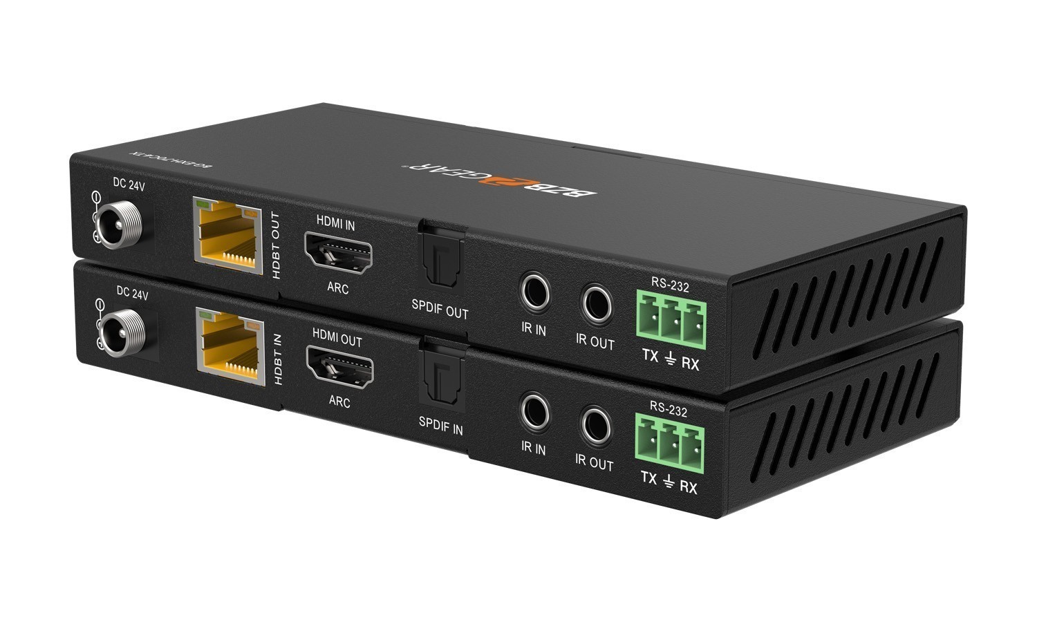 BZBGEAR BG-EXH-70C4 4K UHD HDMI HDBaseT Extender with IR/ARC/PoC/RS-232 and Audio Embedding/De-embedding up to 230ft - Image 3