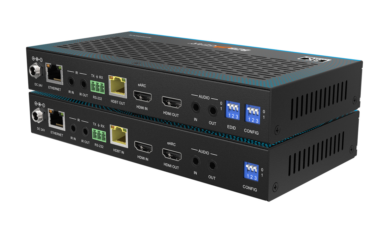 BZBGEAR BG-EXH-8KC6 8K UHD HDMI 2.1 Extender - 8K30/4K120Hz with IR/eARC/ARC/PoC/RS-232/Ethernet/USB 2.0 and Audio Embedding/De-embedding up to 295ft - Image 3