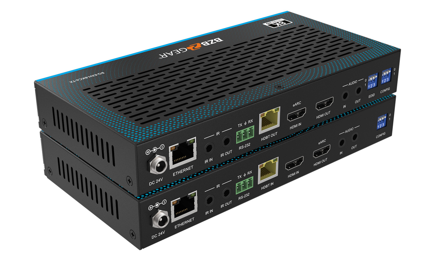 BZBGEAR BG-EXH-8KC6 8K UHD HDMI 2.1 Extender - 8K30/4K120Hz with IR/eARC/ARC/PoC/RS-232/Ethernet/USB 2.0 and Audio Embedding/De-embedding up to 295ft - Image 4