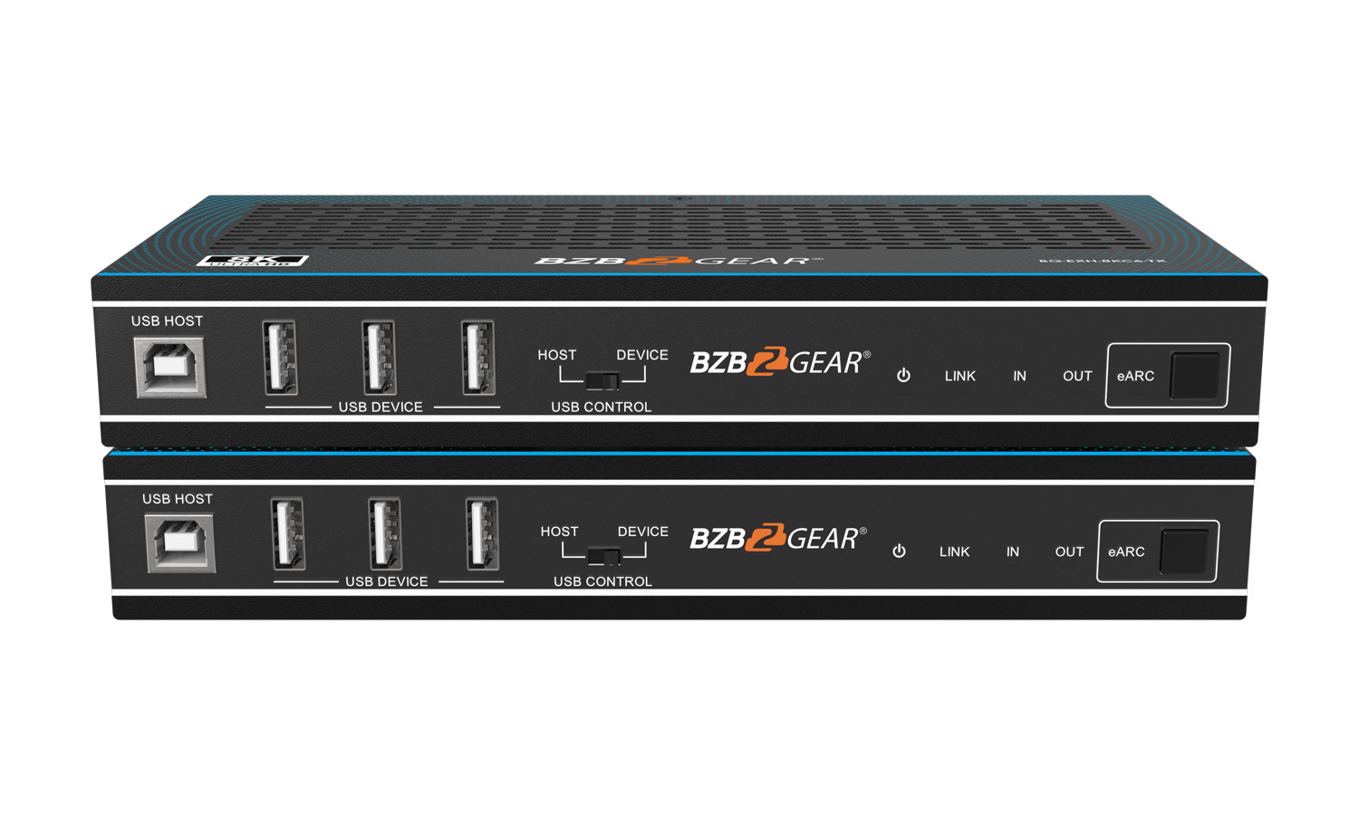 BZBGEAR BG-EXH-8KC6 8K UHD HDMI 2.1 Extender - 8K30/4K120Hz with IR/eARC/ARC/PoC/RS-232/Ethernet/USB 2.0 and Audio Embedding/De-embedding up to 295ft