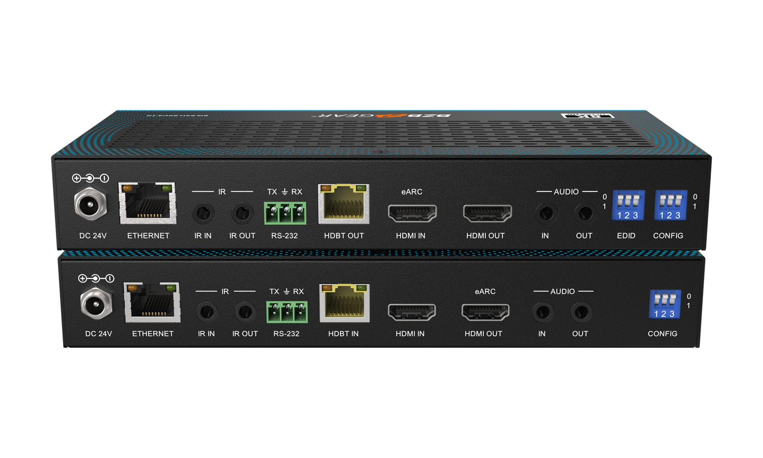 BZBGEAR BG-EXH-8KC6 8K UHD HDMI 2.1 Extender - 8K30/4K120Hz with IR/eARC/ARC/PoC/RS-232/Ethernet/USB 2.0 and Audio Embedding/De-embedding up to 295ft - Image 5