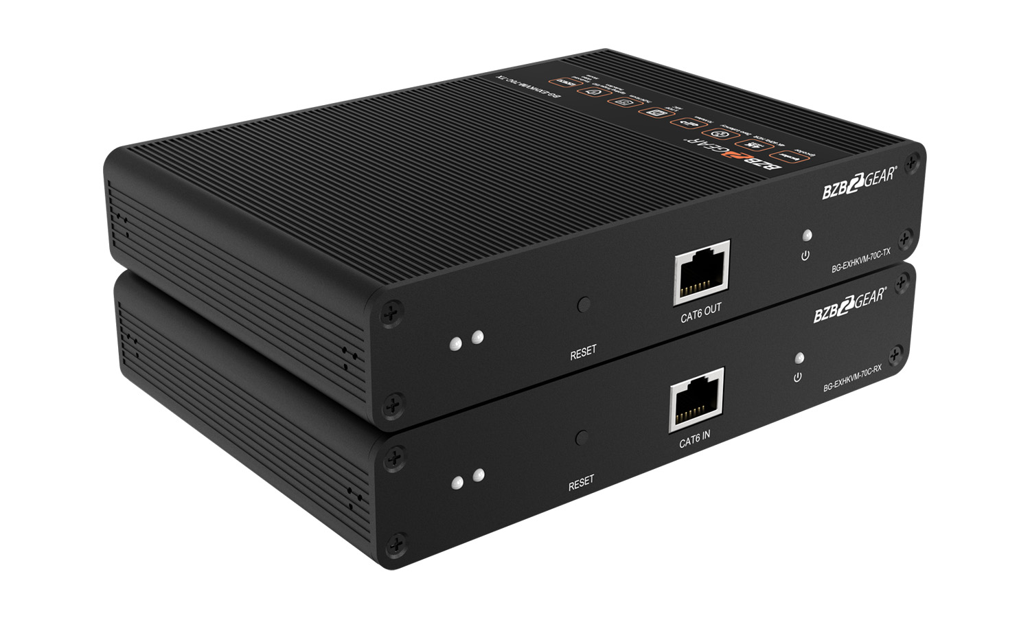 BZBGEAR BG-EXHKVM-70C 4K UHD HDMI/KVM Extender Over Cat5e/6 with Zero Latency and HDR/ARC Support up to 230ft - Image 2