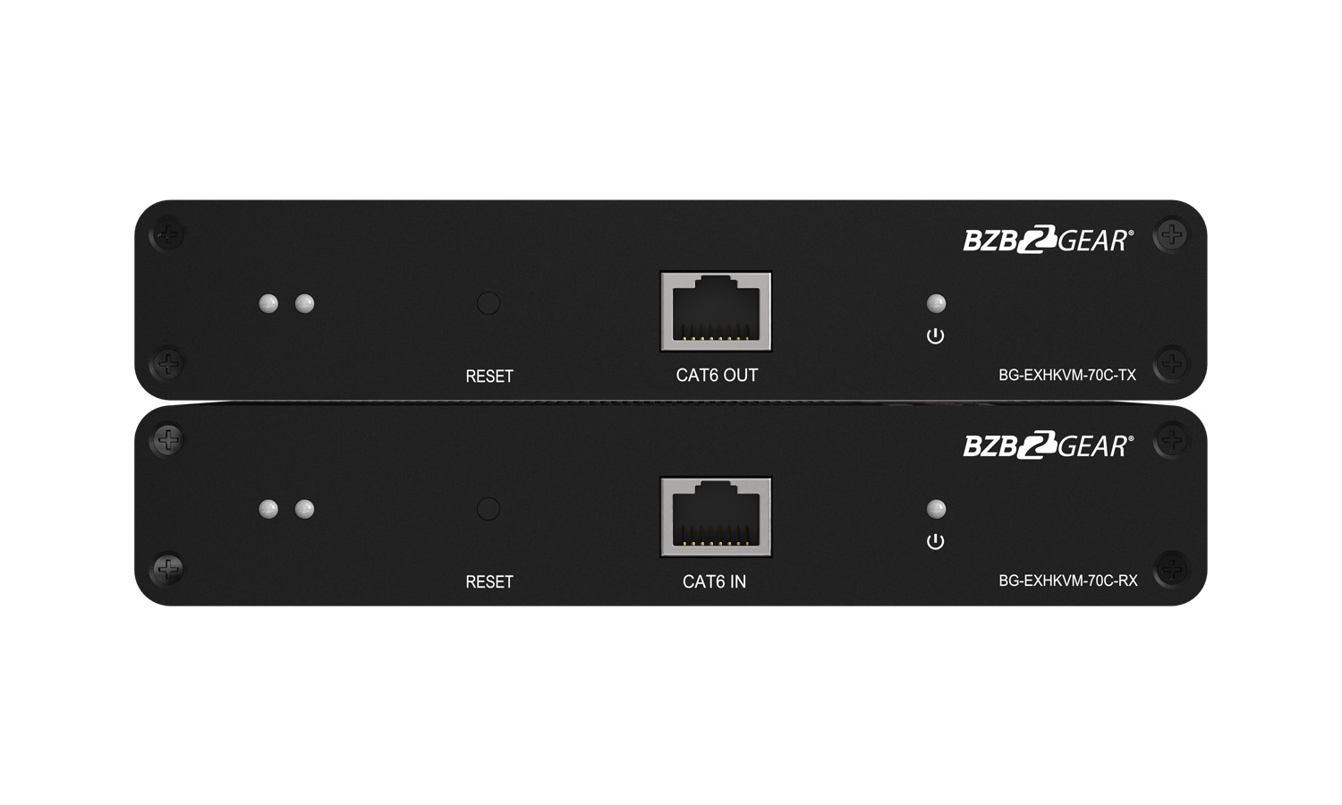 BZBGEAR BG-EXHKVM-70C 4K UHD HDMI/KVM Extender Over Cat5e/6 with Zero Latency and HDR/ARC Support up to 230ft - Image 3