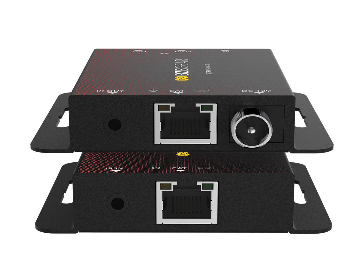 BZBGEAR BG-EXT-H70P 4K UHD HDMI Extender Over Cat5e/6 with PoC/IR/HDMI Loop Out up to 131ft for 4K30