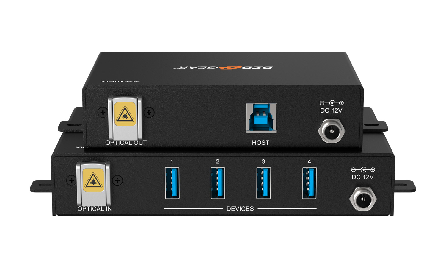 BZBGEAR BG-EXUF 4-Port USB 2.0/3.0/3.1 SuperSpeed Extender Over Fiber Optic Cable - Image 5