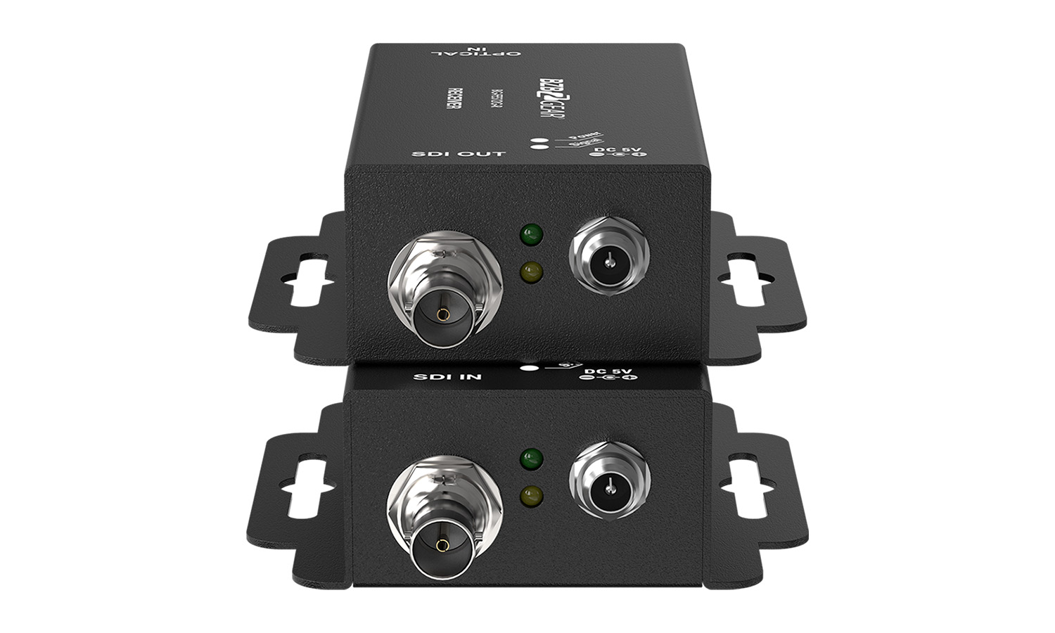 BZBGEAR BG-FES12G 4K UHD 12G-SDI Over Fiber Optic Extender (12G/6G/3G/HD/SD-SDI Support)