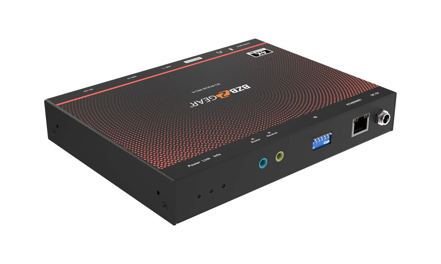 BZBGEAR BG-IPGEAR-PRO-R 4K UHD HDMI 2.0 Over IP Multicast Receiver with Video Wall/KVM/USB/POE Support - Image 4