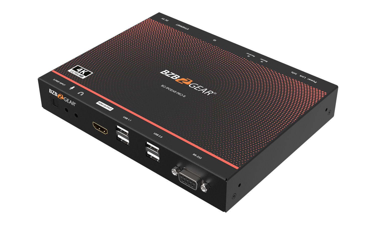 BZBGEAR BG-IPGEAR-PRO-R 4K UHD HDMI 2.0 Over IP Multicast Receiver with Video Wall/KVM/USB/POE Support - Image 7