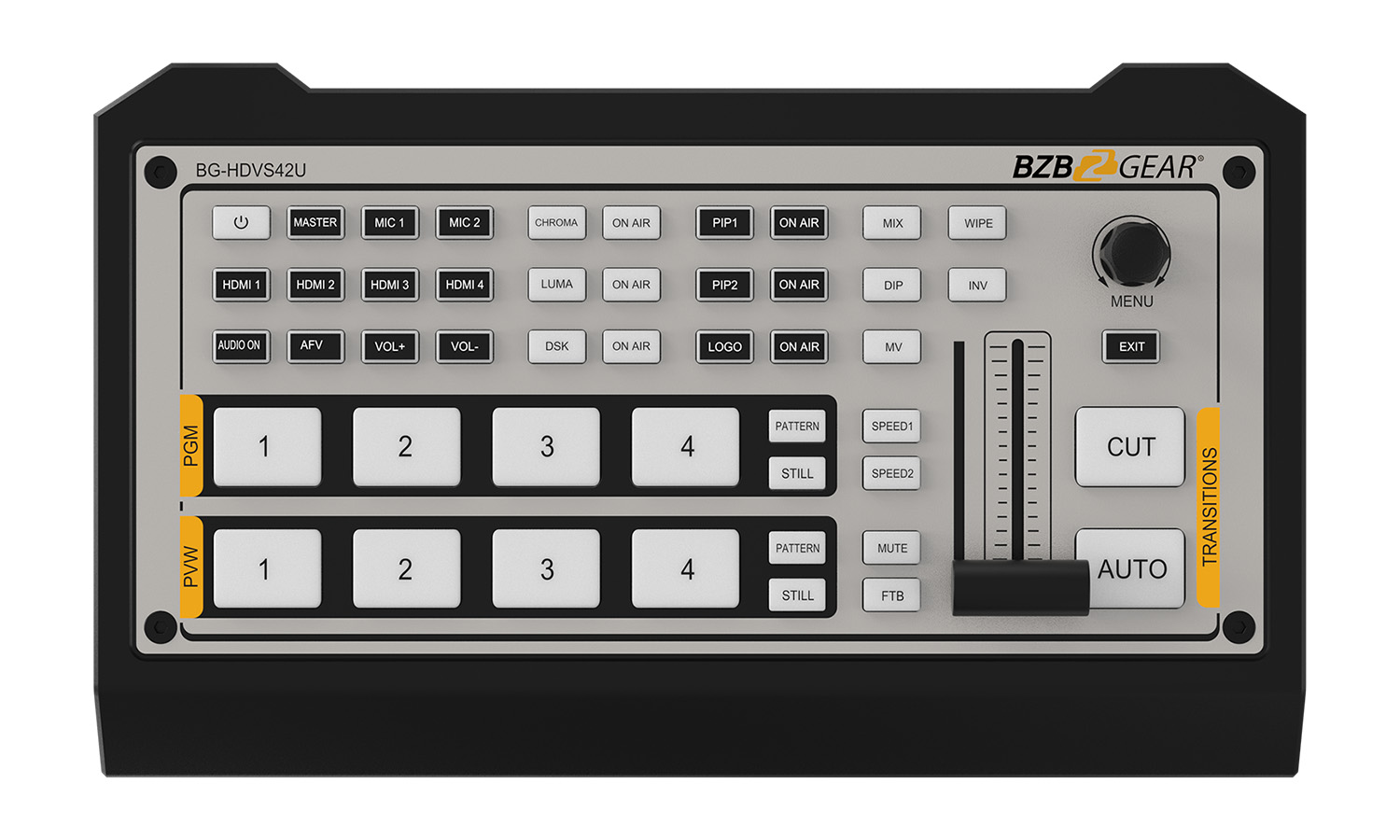BZBGEAR BG-KIT3Podcast-3CAM-10XWM BZBGEAR KIT 3 Podcast with 3x 10X HD PTZ Cameras, 4-Channel HDMI Mixer, POE Switcher, Wall Mounts and 50ft HDMI Cable - Image 5