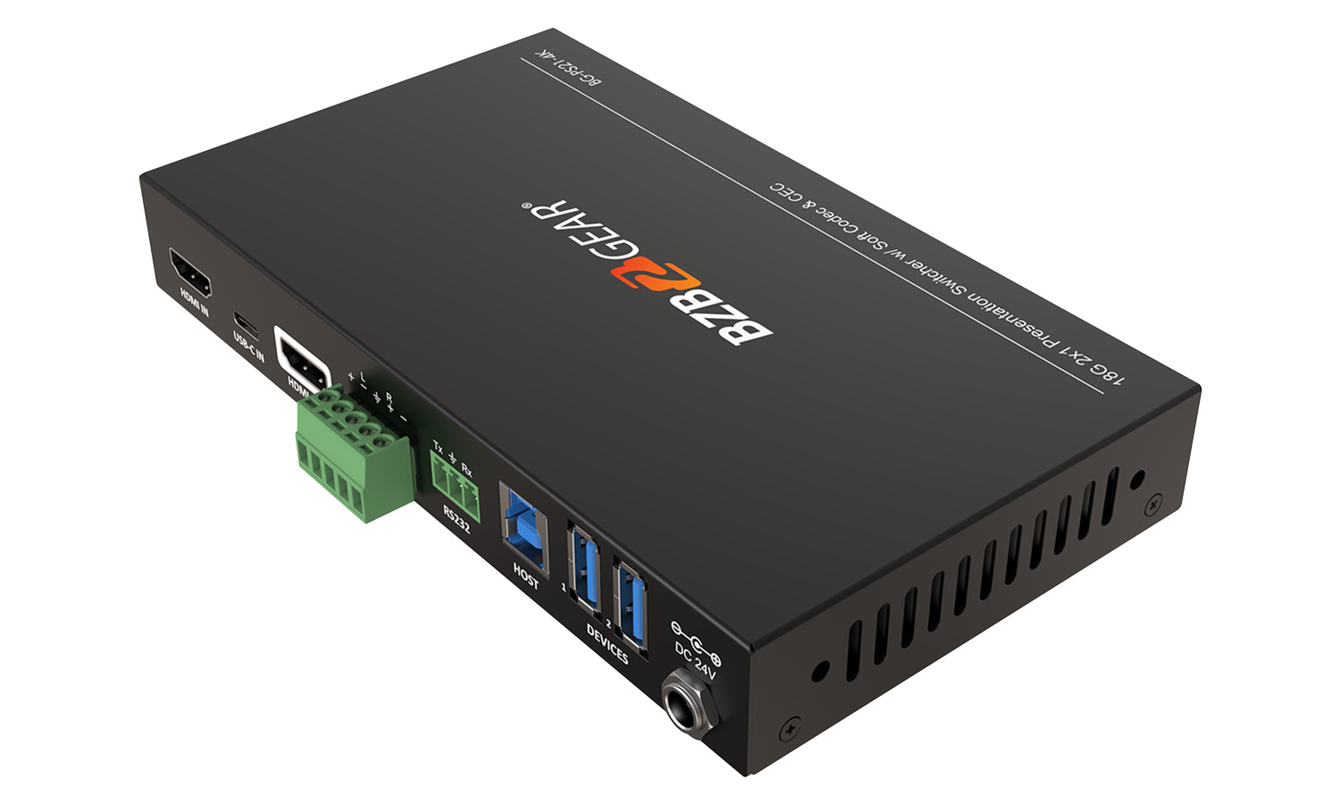 BZBGEAR BG-PS21-4K 2-Port 4K UHD KVM Presentation Switcher with HDMI/USB-C Inputs and HDMI Output - Image 6