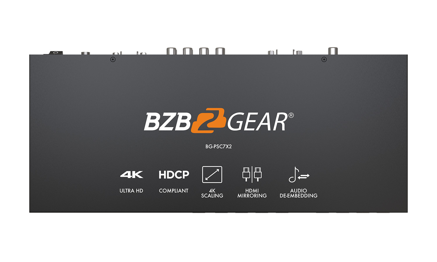 BZBGEAR BG-PSC7X2 7x2 4K UHD Presentation Switcher Scaler with HDMI/VGA/Component/Composite Video and Audio - Image 5