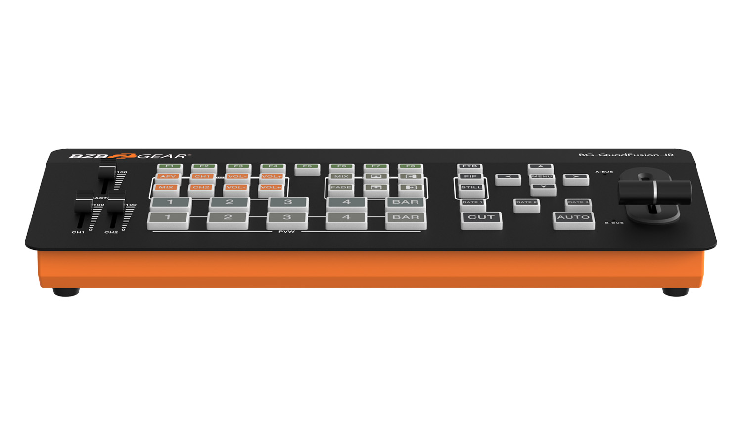BZBGEAR BG-QuadFusion-Jr 4-Channel 1080P FHD Live Streaming HDMI/DP Switcher Mixer with PIP and USB 3.0 Capture Card - Image 2