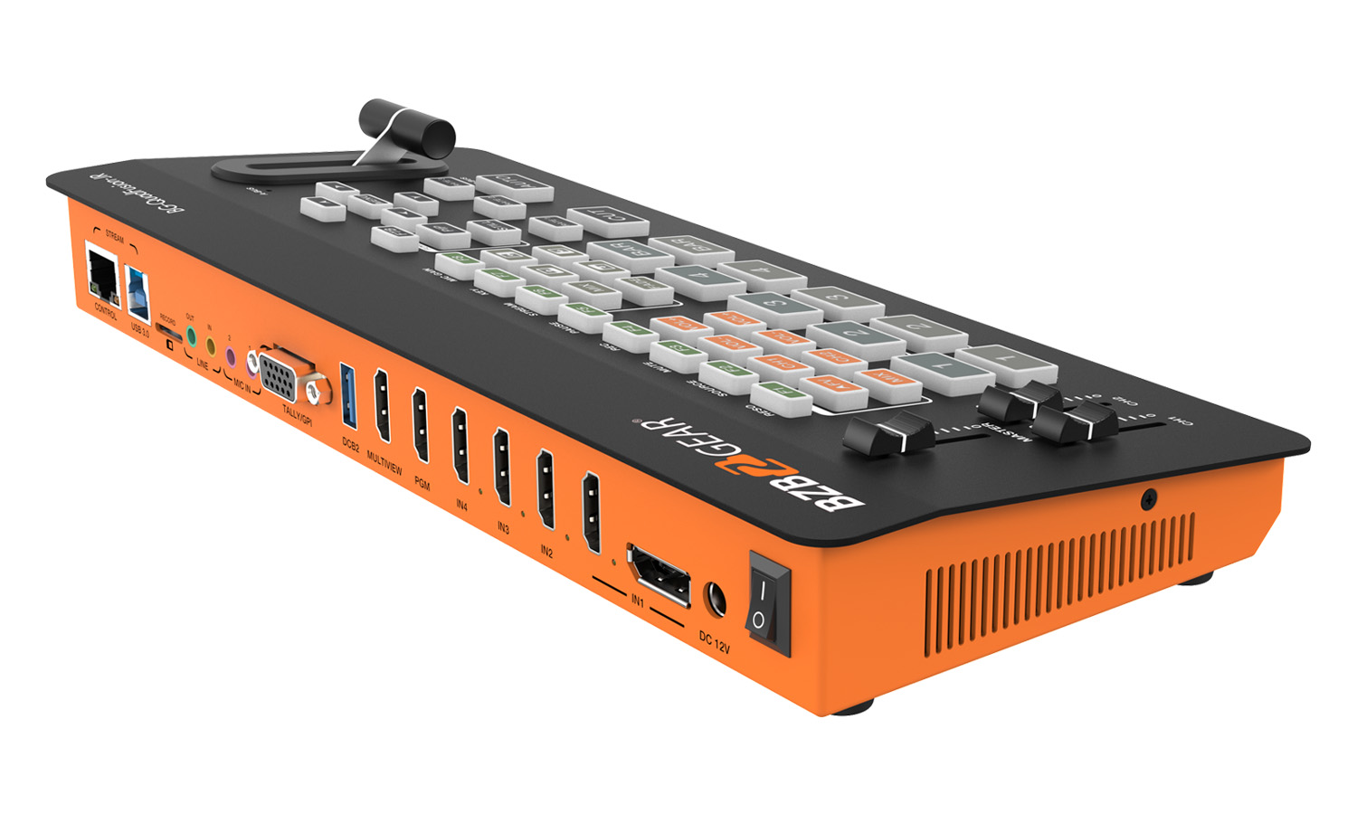 BZBGEAR BG-QuadFusion-Jr 4-Channel 1080P FHD Live Streaming HDMI/DP Switcher Mixer with PIP and USB 3.0 Capture Card - Image 6