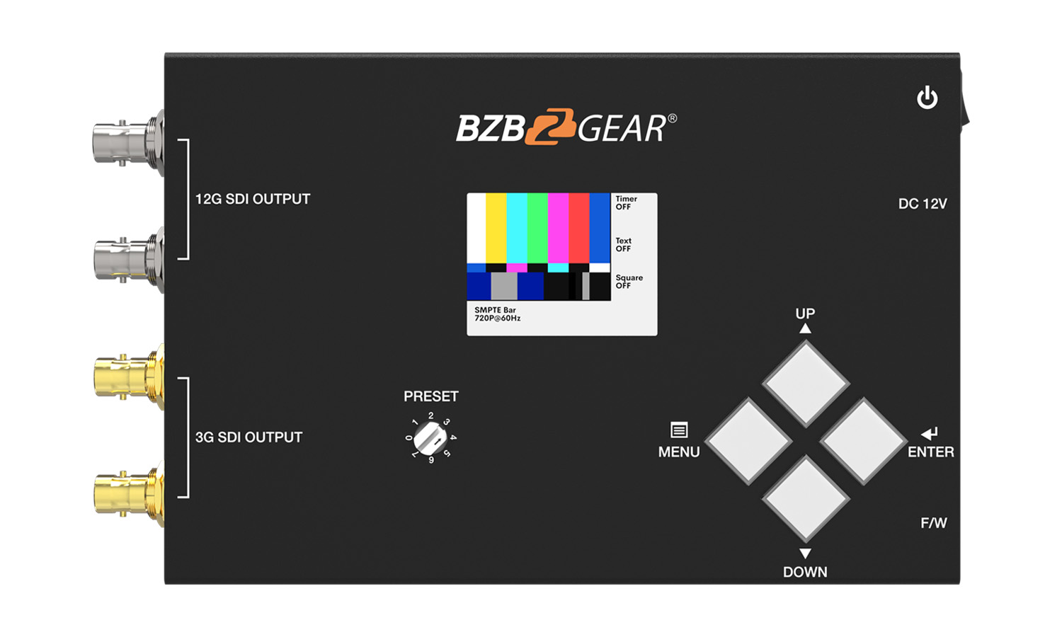 BZBGEAR BG-SDITPG-G2 4K/1080P 12G-SDI Video Test Pattern Generator (12G/6G/3G/HD-SDI Support)