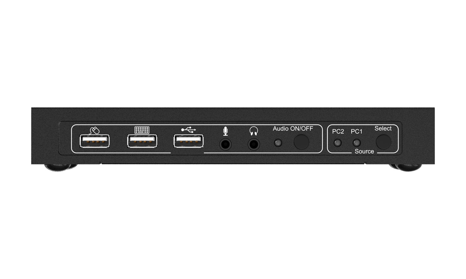 BZBGEAR BG-UHD-KVM21A 2x1 4K UHD KVM Switcher with USB 2.0 Ports for Peripherals and Audio Support - Image 4