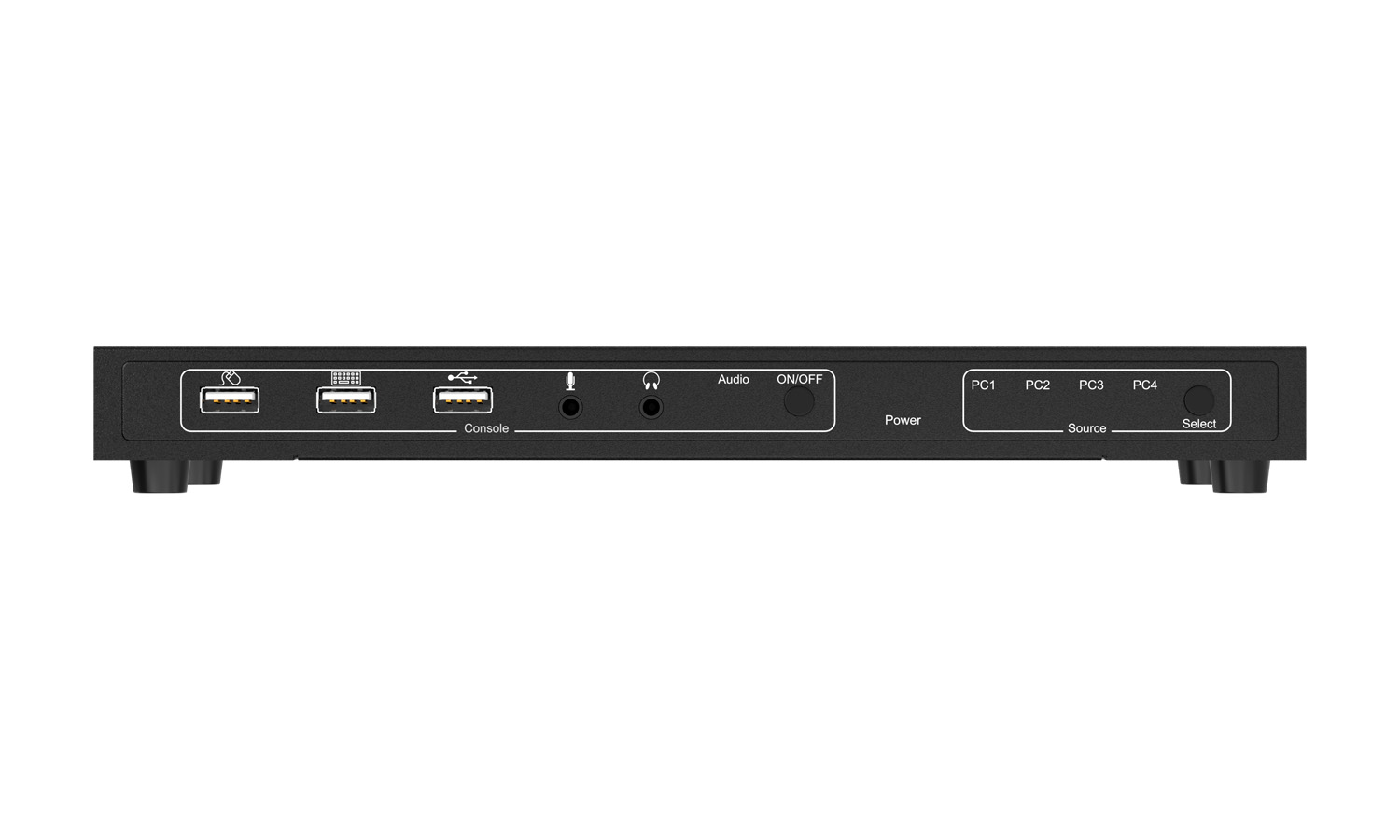 BZBGEAR BG-UHD-KVM41A 4x1 4K UHD KVM Switcher with USB 2.0 Ports for Peripherals and Audio Support - Image 3
