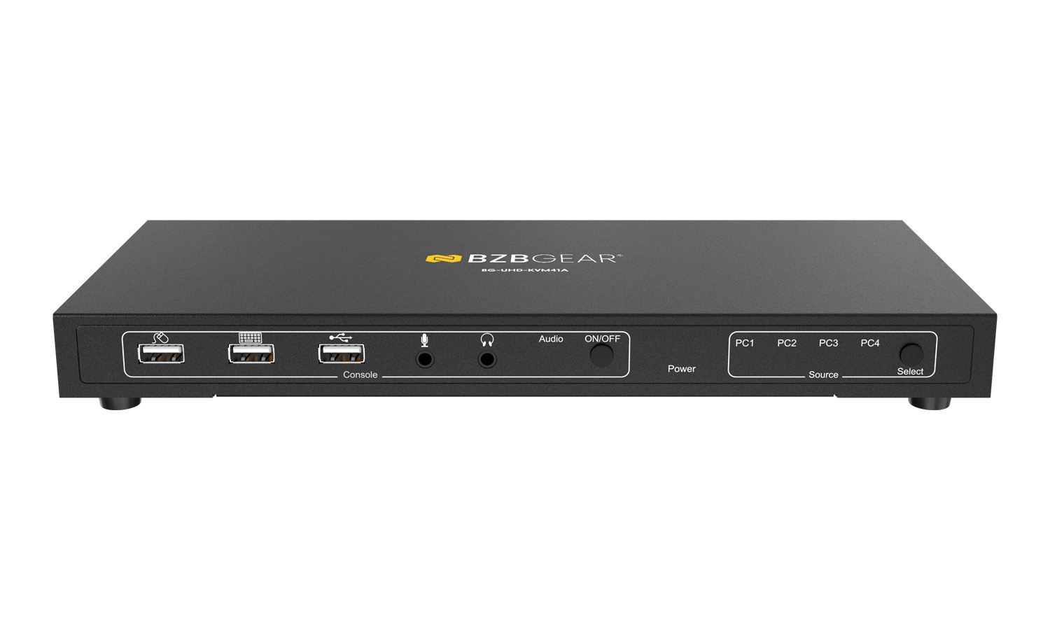 BZBGEAR BG-UHD-KVM41A 4x1 4K UHD KVM Switcher with USB 2.0 Ports for Peripherals and Audio Support - Image 7
