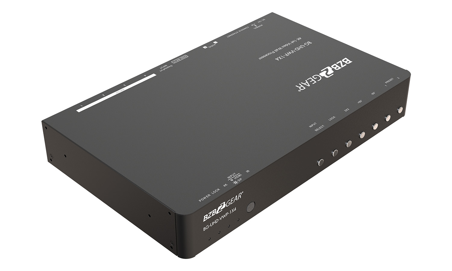 BZBGEAR BG-UHD-VWP-1X4 4K UHD HDMI/DisplayPort Video Wall Processor with Scaler/Audio for up to 4 TVs - Image 3